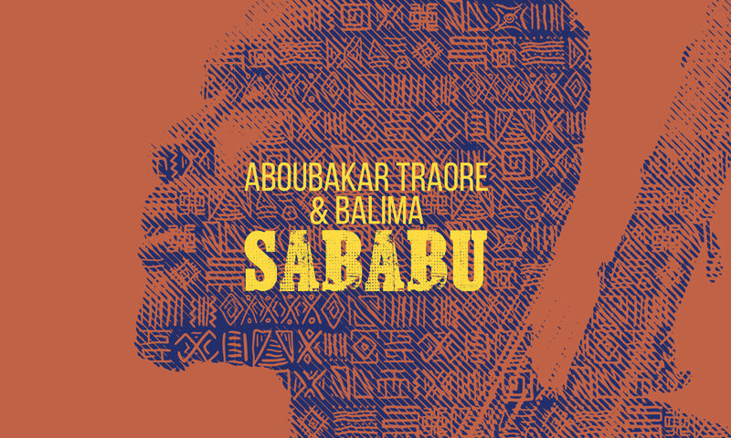 Aboubakar Traoré & Balima – Sababu . Portada del disco. Una imagen difuminada de Aboubakar.