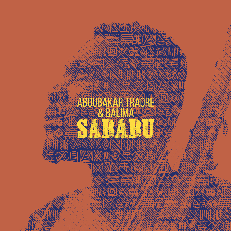 Aboubakar Traoré & Balima – Sababu . Portada del disco. Una imagen difuminada de Aboubakar.