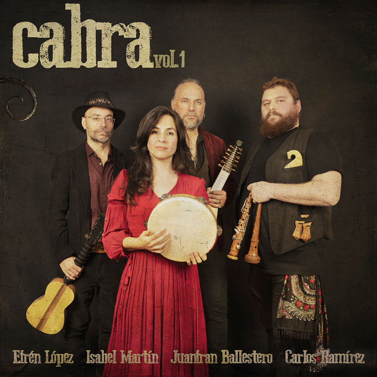 Portada de Cabra – Cabra, Vol.1. Foto de los músicos con sus instrumentos.