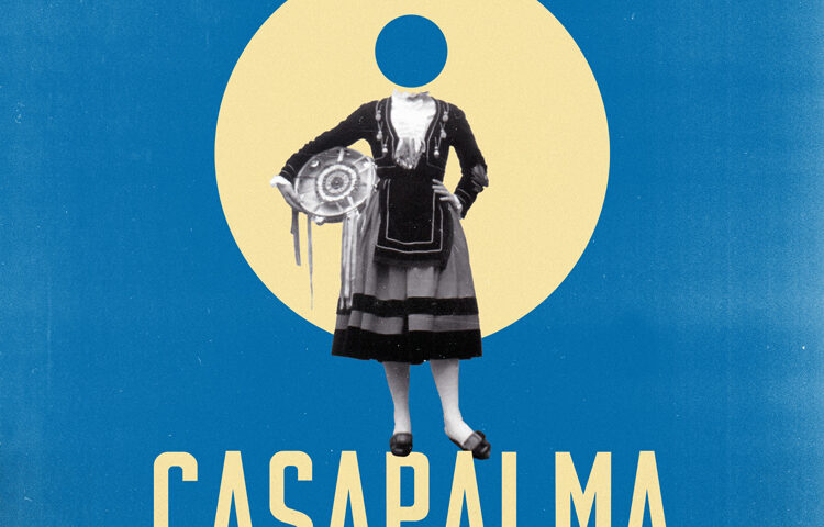 Casapalma – Montañesas. Portada del disco. Ilustración de una mujer con vestido típico.