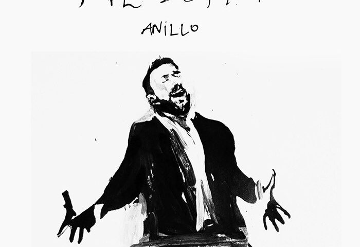 José Anillo - Filosofía. Portada del disco. Un dibujo del cantaor cantando.