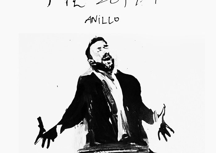 José Anillo - Filosofía. Portada del disco. Un dibujo del cantaor cantando.