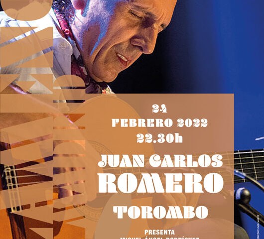cartel del concierto de Juan Carlos Romero en el Círculo Flamenco de Madrid