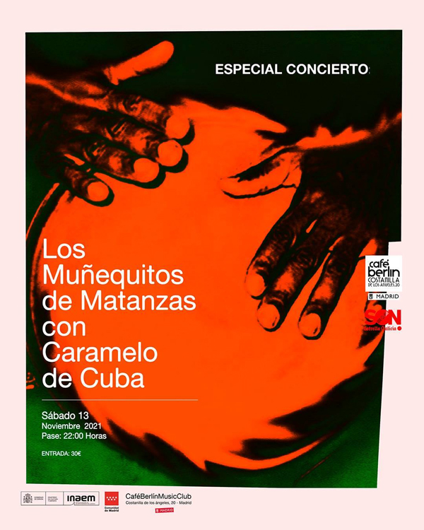 cartel del concierto de Los Muñequitos de Matanzas