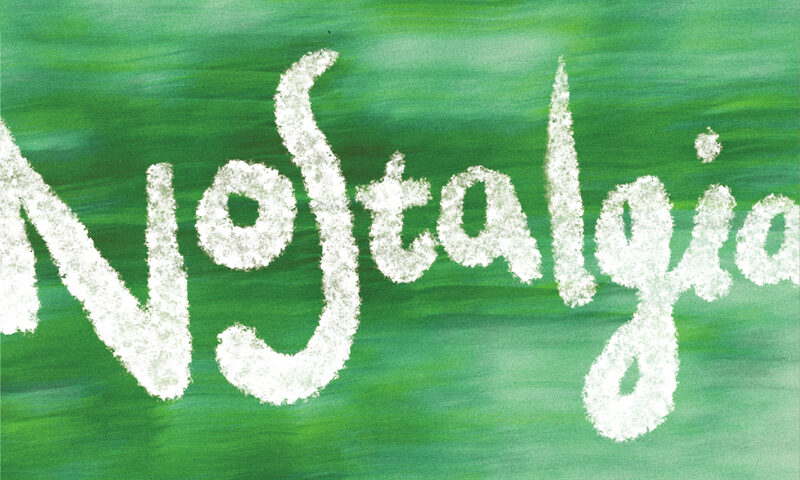 ODUCHU — Nostalgia. Portada del disco de color verde.