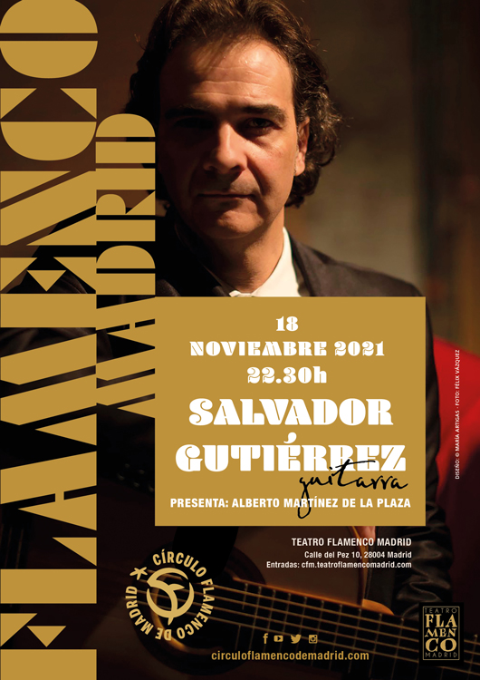 cartel del concierto de Salvador Gutiérrez
